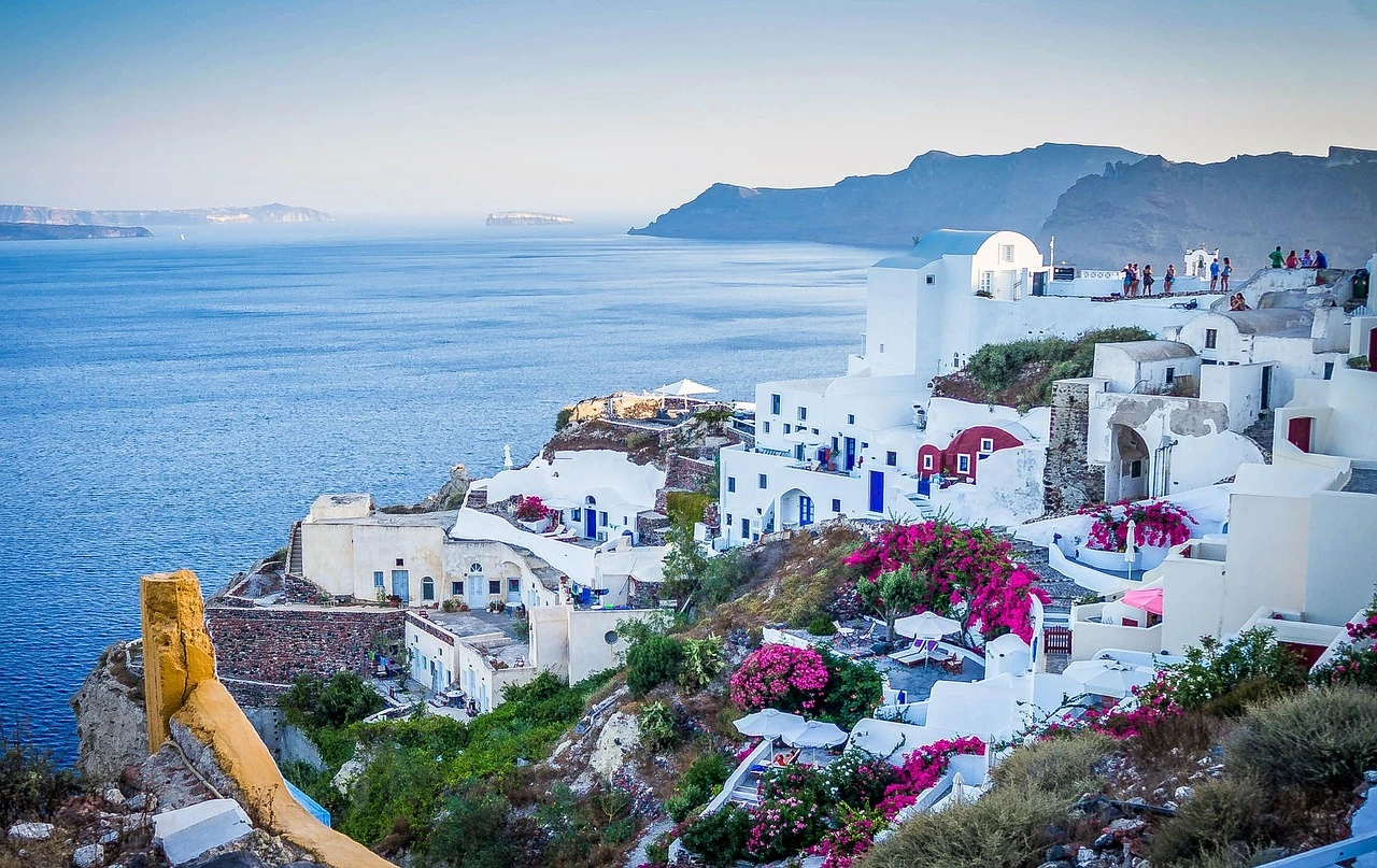 Town of Oia on the island of Santorini, Greece
