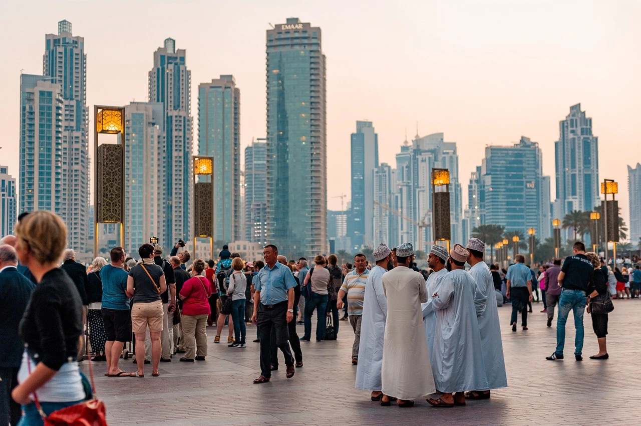 Dubai and Abu Dhabi UAE skyline