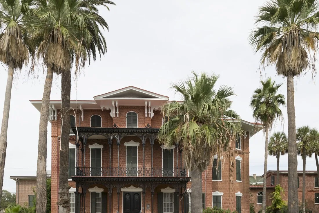 Ashton Villa, the historic 1859 Italianate brick mansion on Broadway in Galveston, Texas, where Juneteenth General Order No. 3 is commemorated