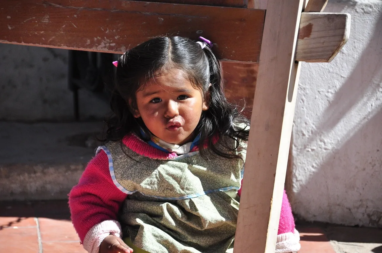 A little girl on the street of peru featured