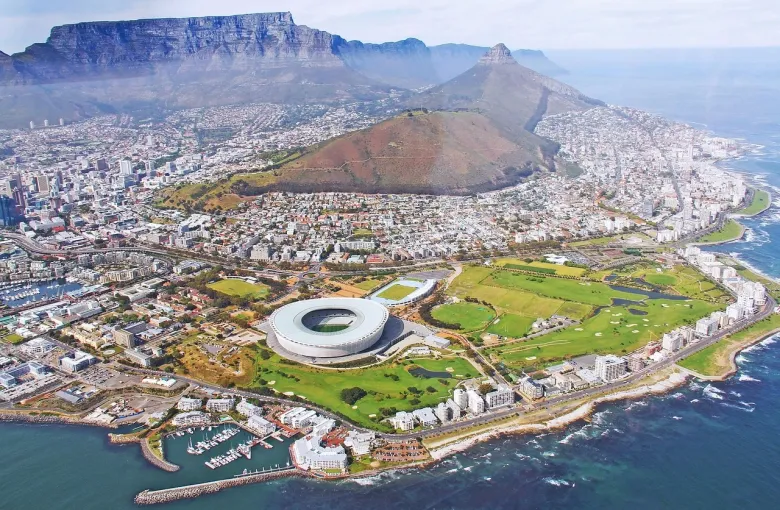 Aerial view of Cape Town, South Africa