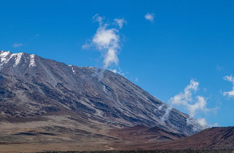 Mount Kilimanjaro, a dormant volcano in Tanzania