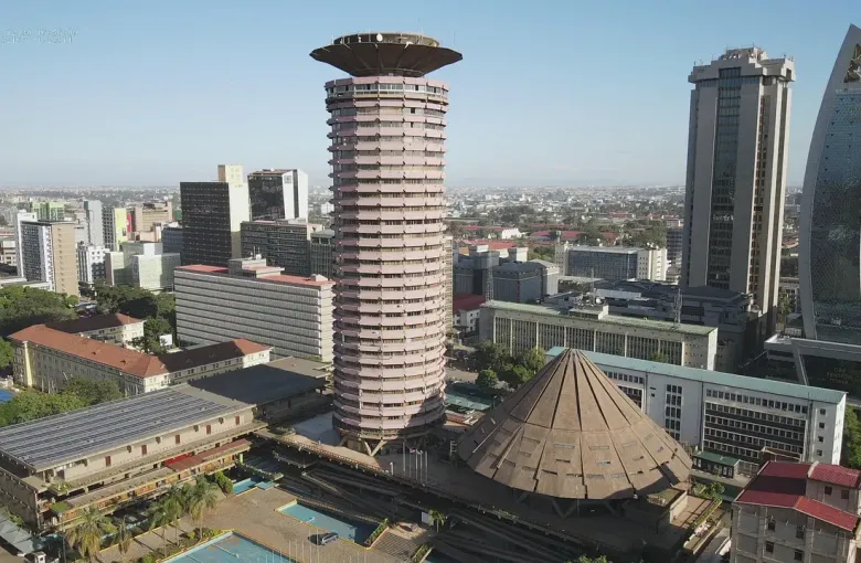 Aerial view of nairobi, kenya