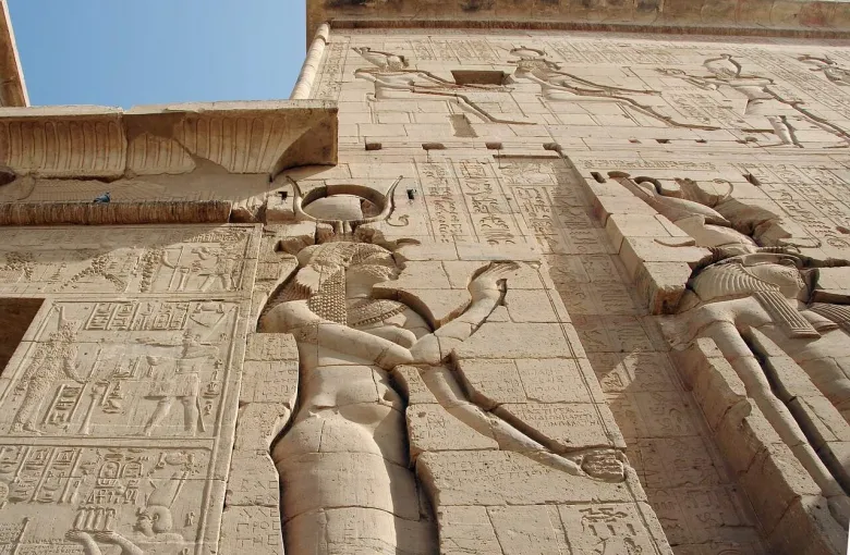 Ancient Egyptian relief for a destination guide