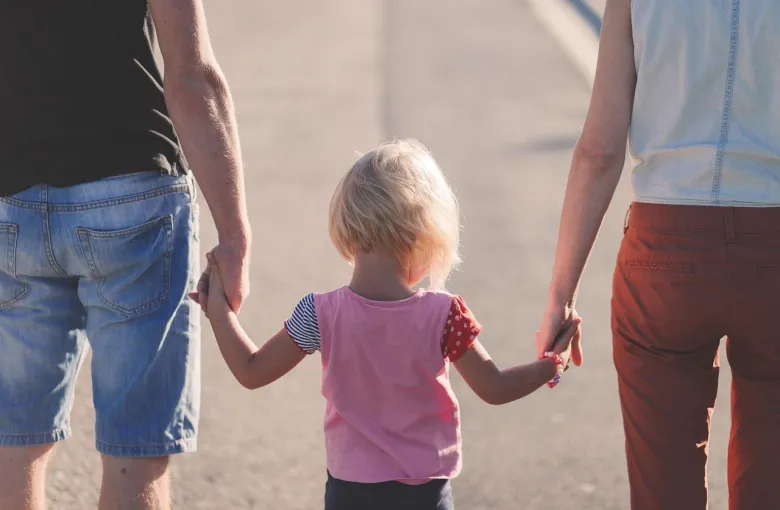 Family with Little Girl during a cultural journey