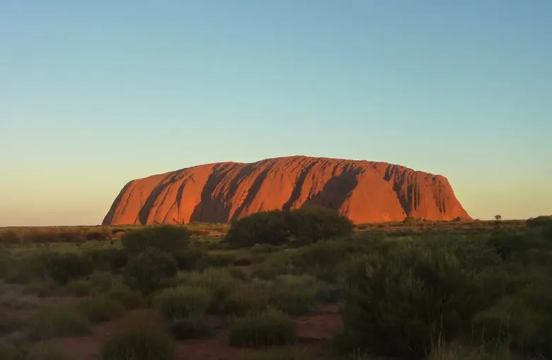 Large sandstone rock formation in australia for a destination guide
