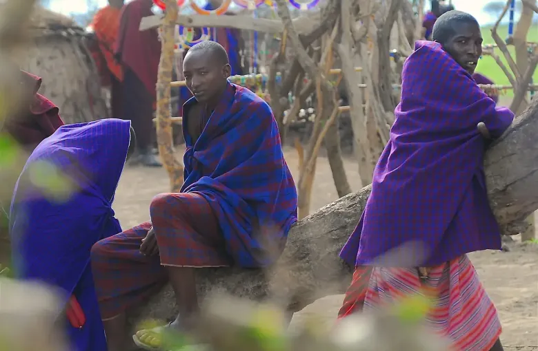 Maasai People during a cultural journey