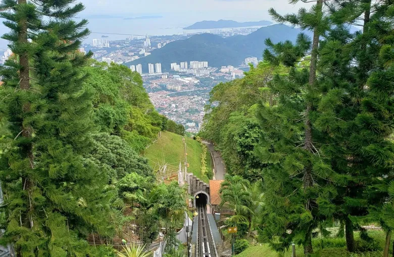 Penang Hill funicular railway in Malaysia for a destination guide