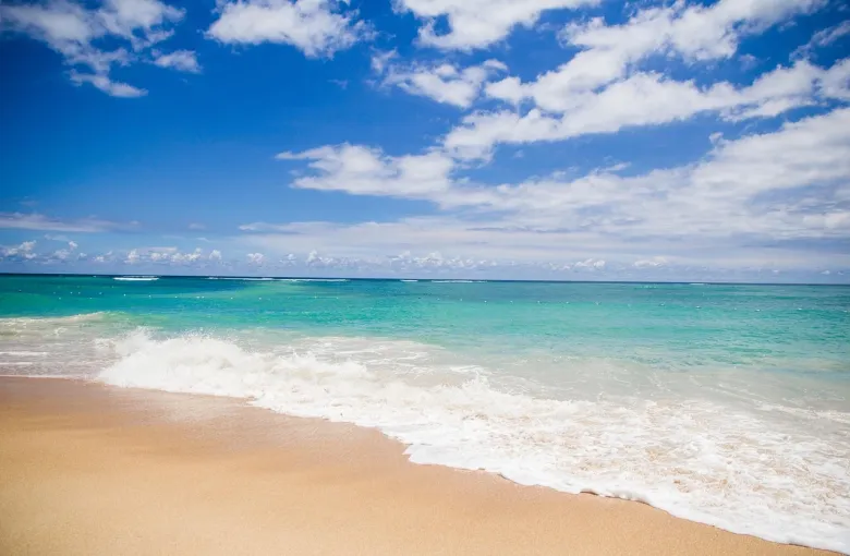 Seven Mile Beach for a destination guide